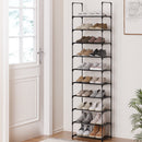 Shoe Rack DIY Stackable 10 - tier Black Dunn