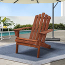 Adirondack Outdoor Chairs Wooden Beach Chair Patio Furniture Garden Brown