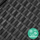 Wicker Sun Lounger with Adjustable Backrest – Black