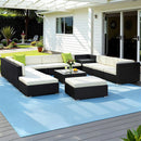 Rowan 13 - Piece Outdoor Sofa Set Wicker Couch Lounge Setting Cover