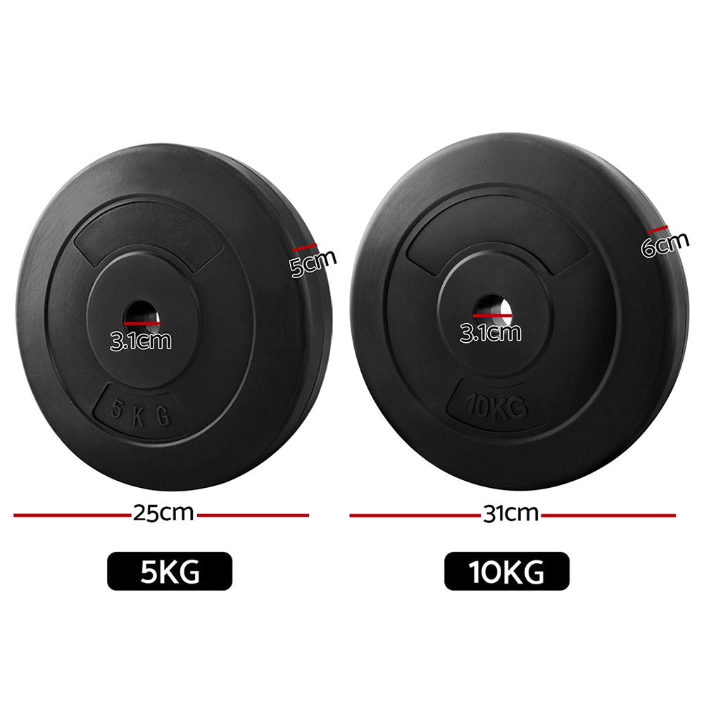 Linden Weight Plates – Black – 30kg Set
