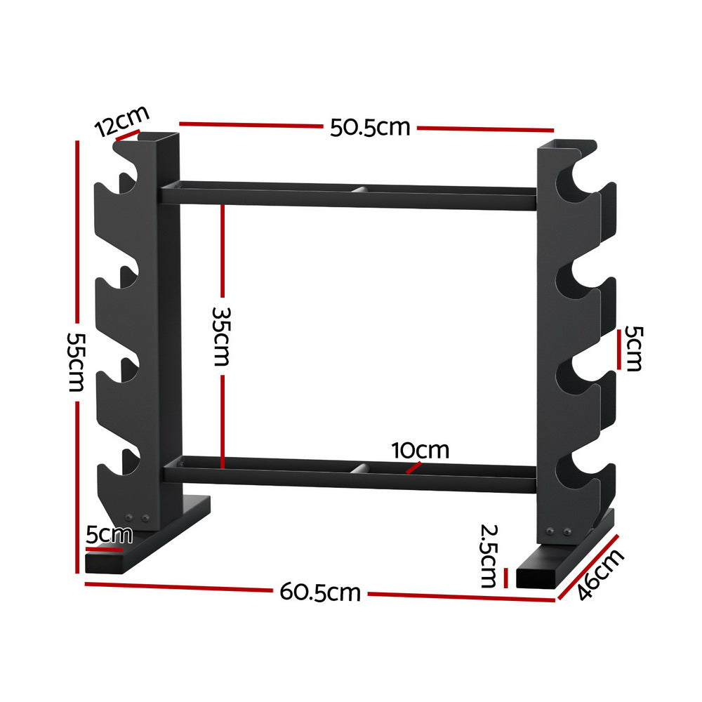 Atlas Dumbbell Storage Rack – Black – 200 kg Capacity