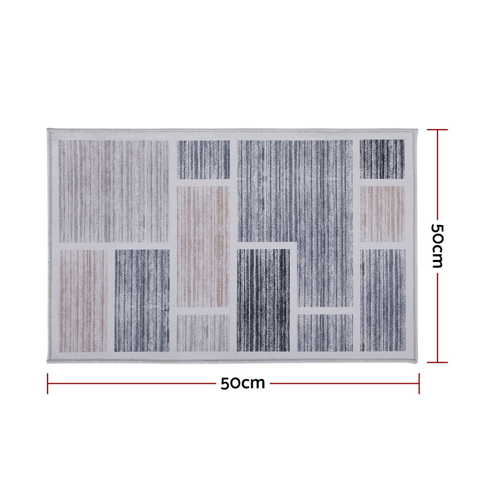 Hudson Velvet Bath Mat – Grey – 50 x 80 cm