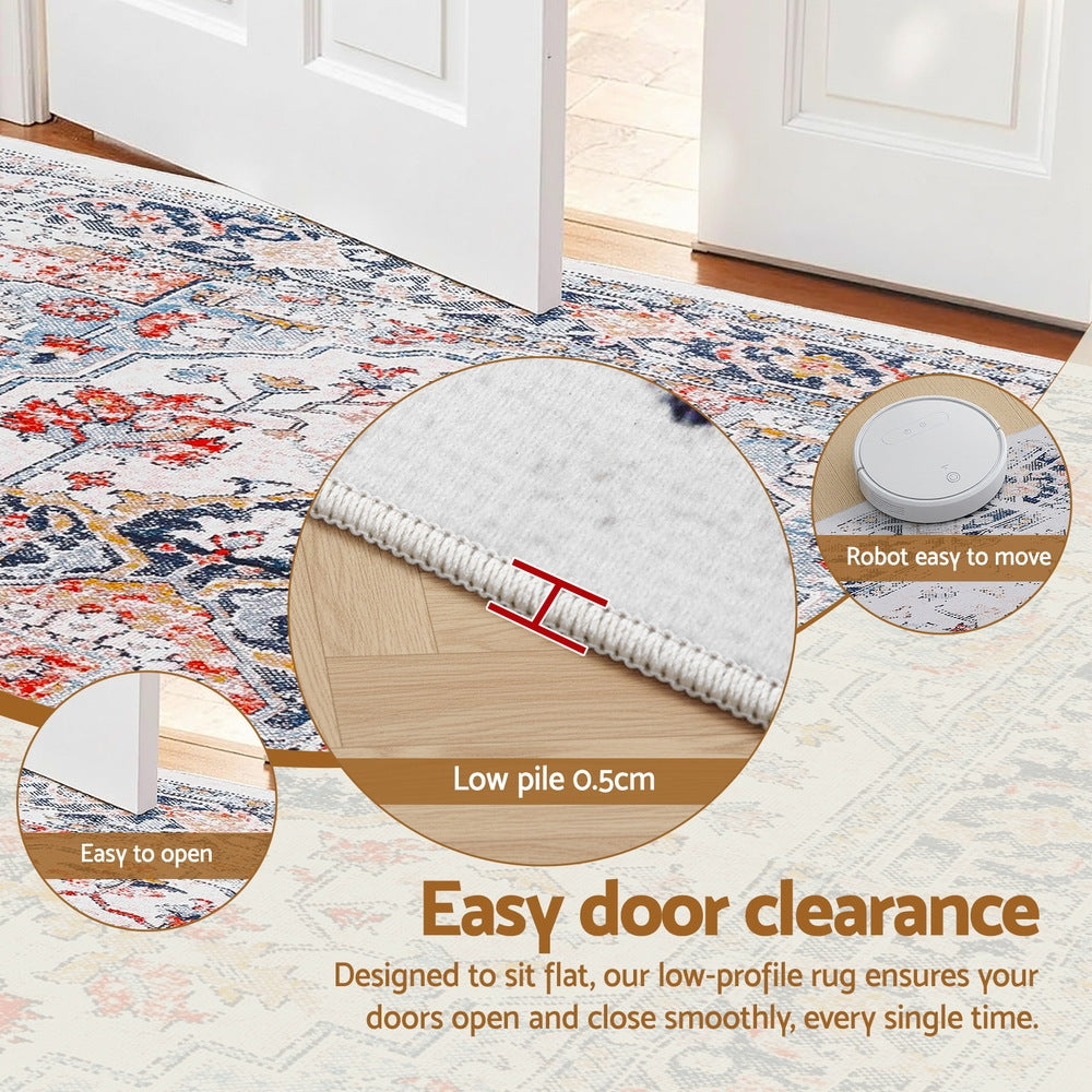 Marston Washable Floor Rug – Multi – 240 x 340 cm