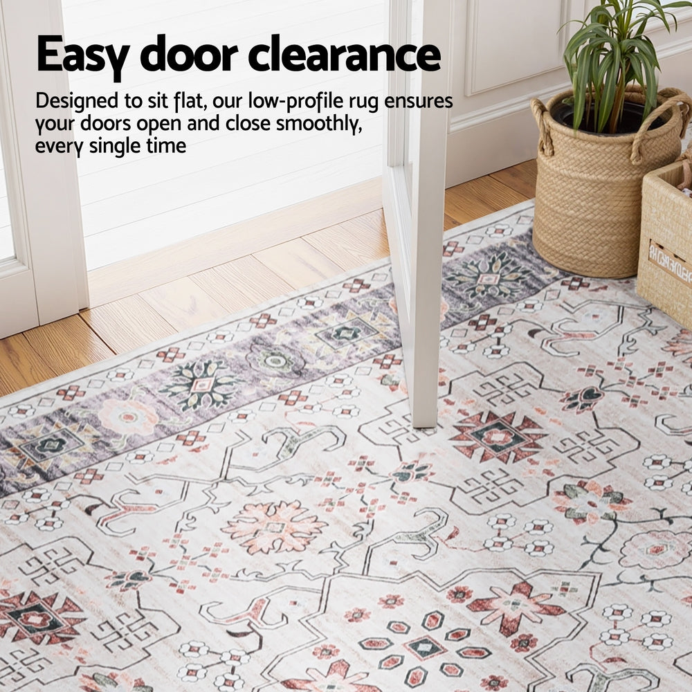 Meridian Transitional Washable Rug – Beige / Cream – 240 × 340 cm