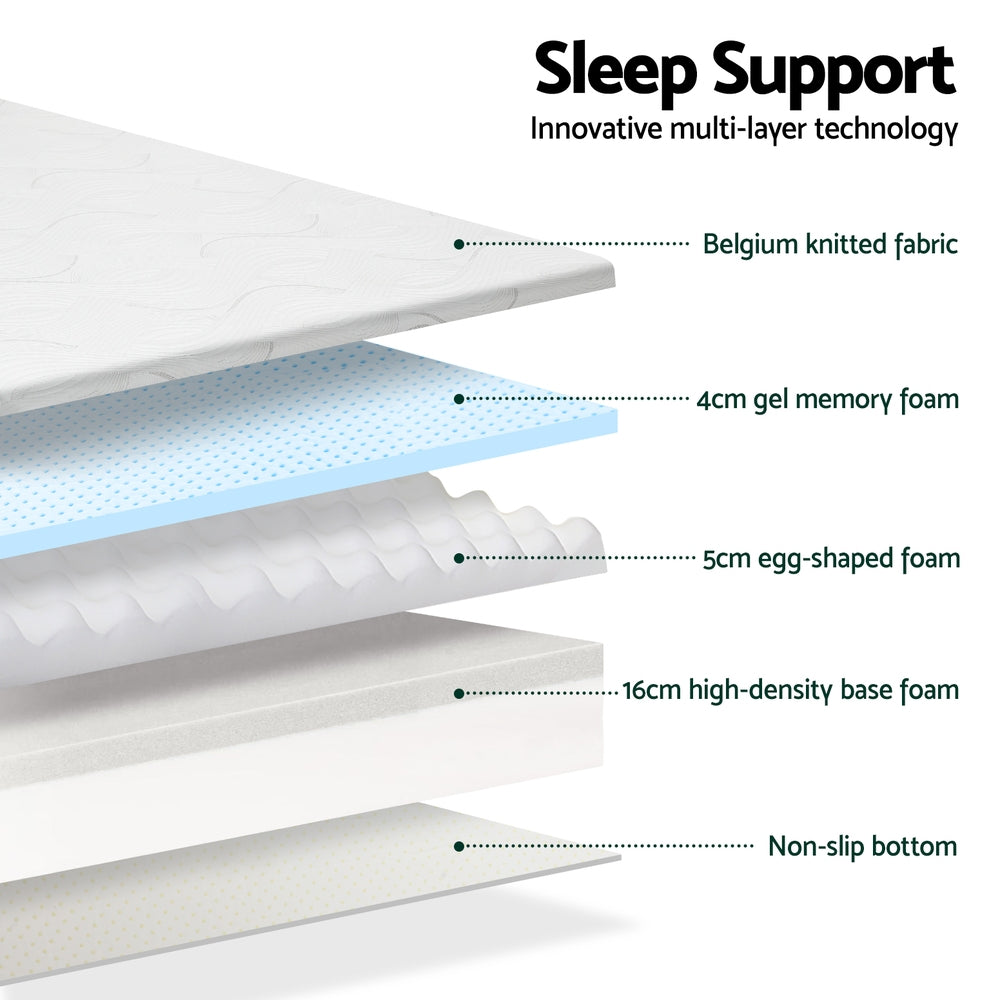 Lullaby Gel Foam Mattress – Medium – King Single