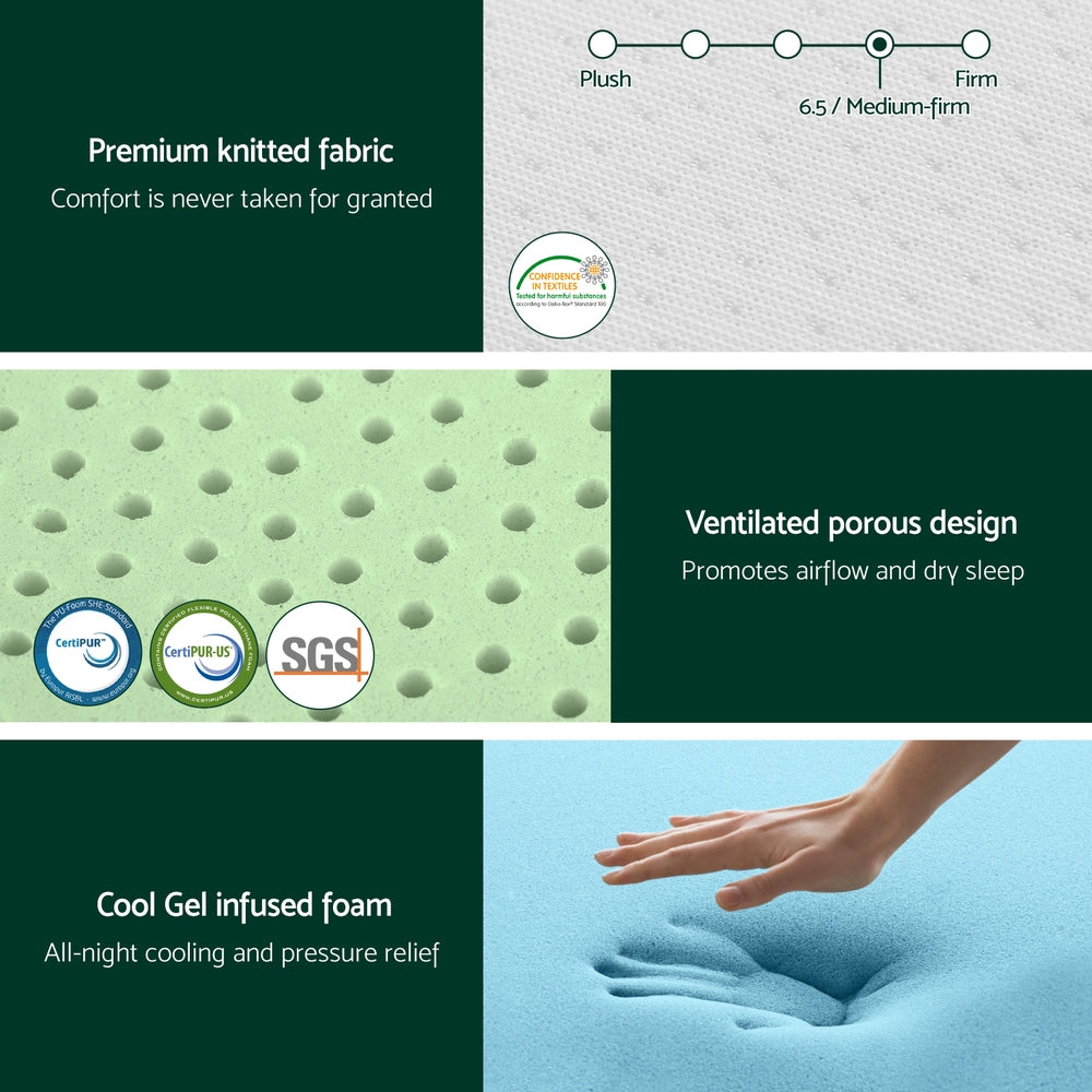 Cloudrest Gel Foam Mattress – White – King