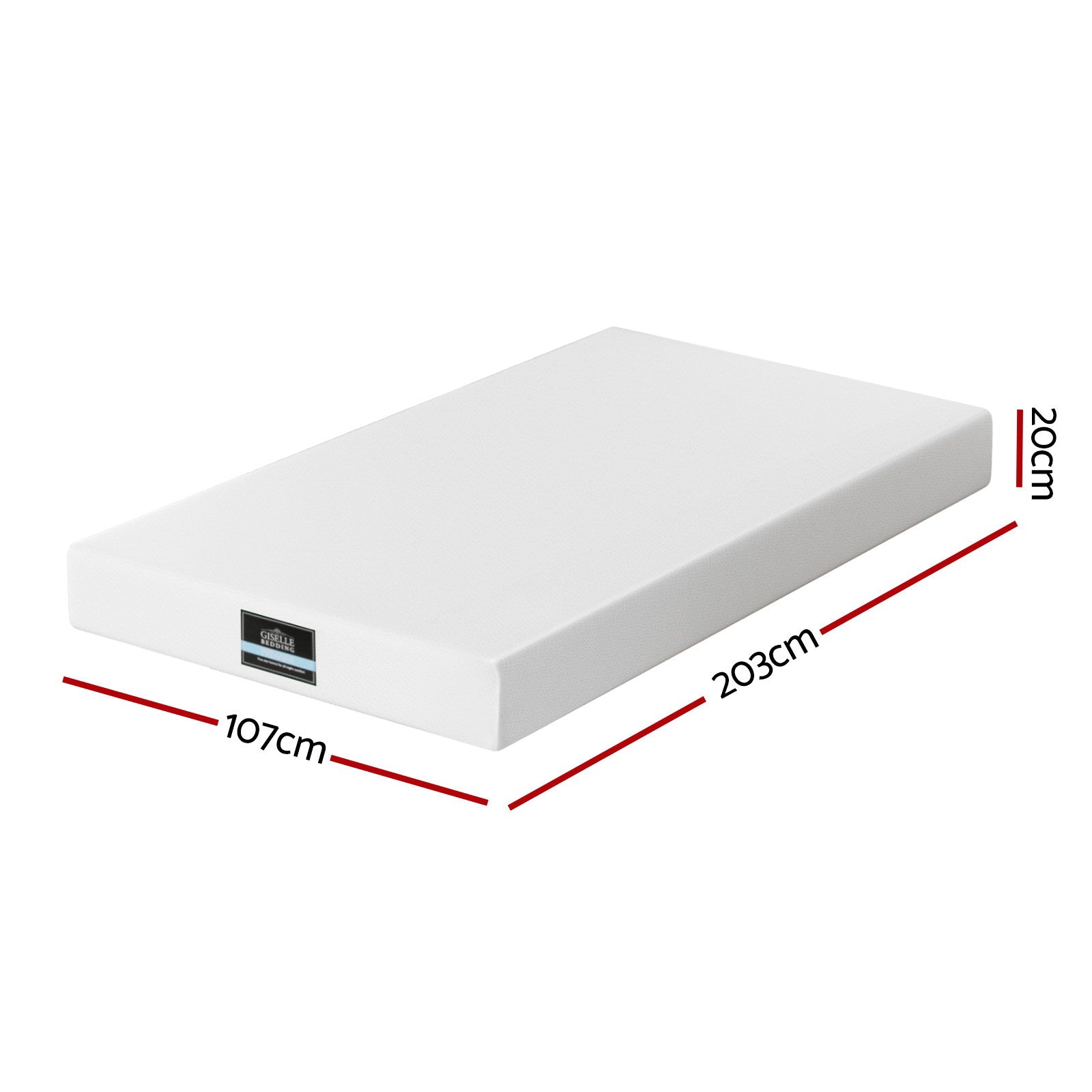 Soothe Gel Foam Mattress – White – King Single