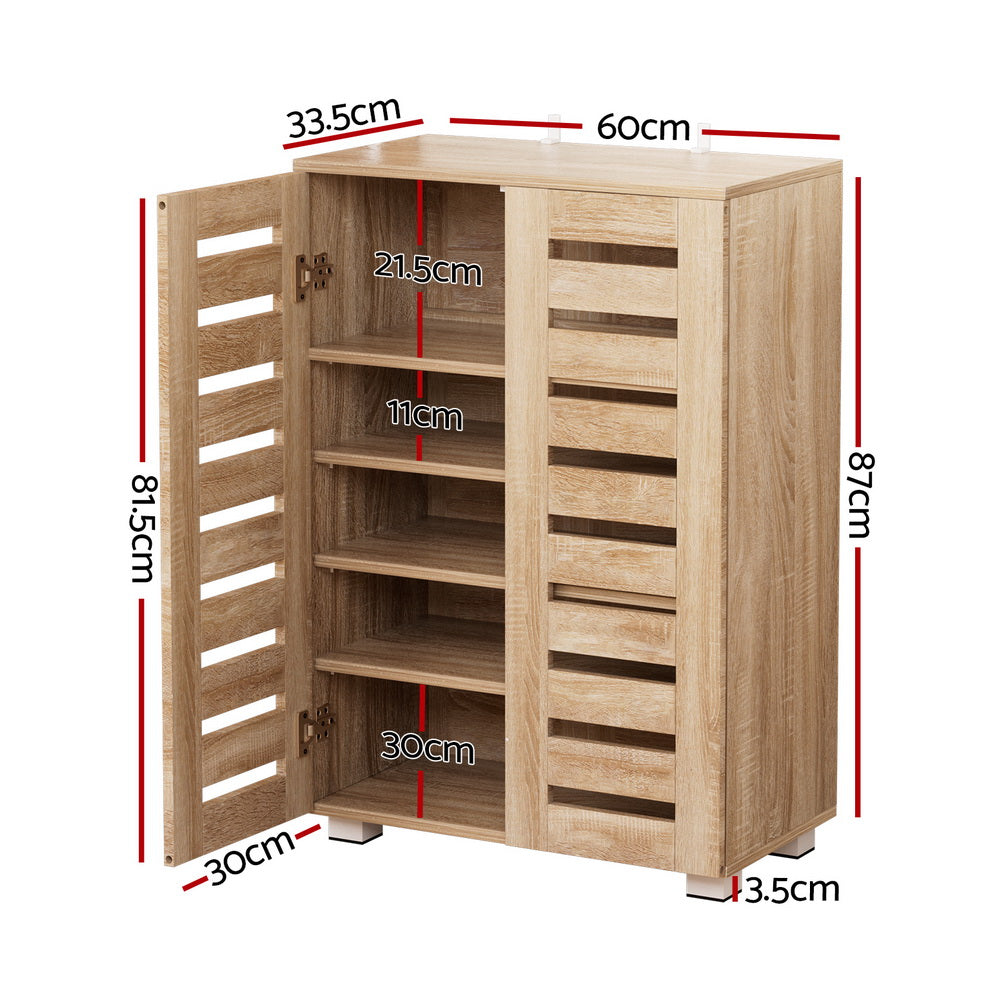 Alster Shoe Cabinet – Wood – 20 Pairs