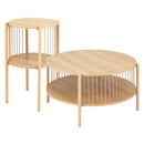 Coffee Table 2 - Tier Round Wood