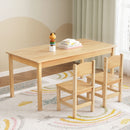 Atlas 1 Kids Table and 2 Chairs Set Pinewood