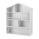 Rowan 4 Tiers Kids Bookshelf Wooden Bookcase Display Storage Organiser Cabinet White