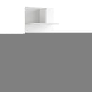 Artiss Bedside Table 1 Drawer with Shelves - EVERMORE White