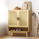 Shoe Rack Cabinet Rattan 5 - tier 20 Pairs Dani