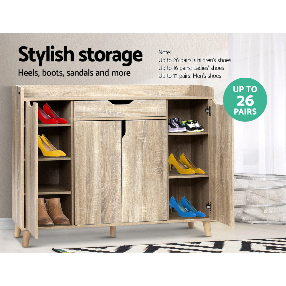 Baxter Shoe Cabinet – Wood – 120 cm