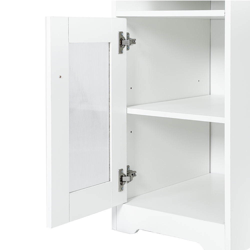 Quinton Computer Desk with Storage – White – 150 cm