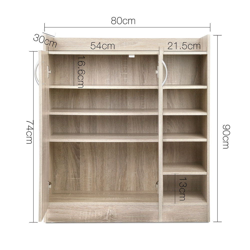 Preston 2-Door Shoe Cabinet – Wood Finish