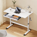 Standing Desk Height Adjustable Workstation Computer Desks Study 100CM White