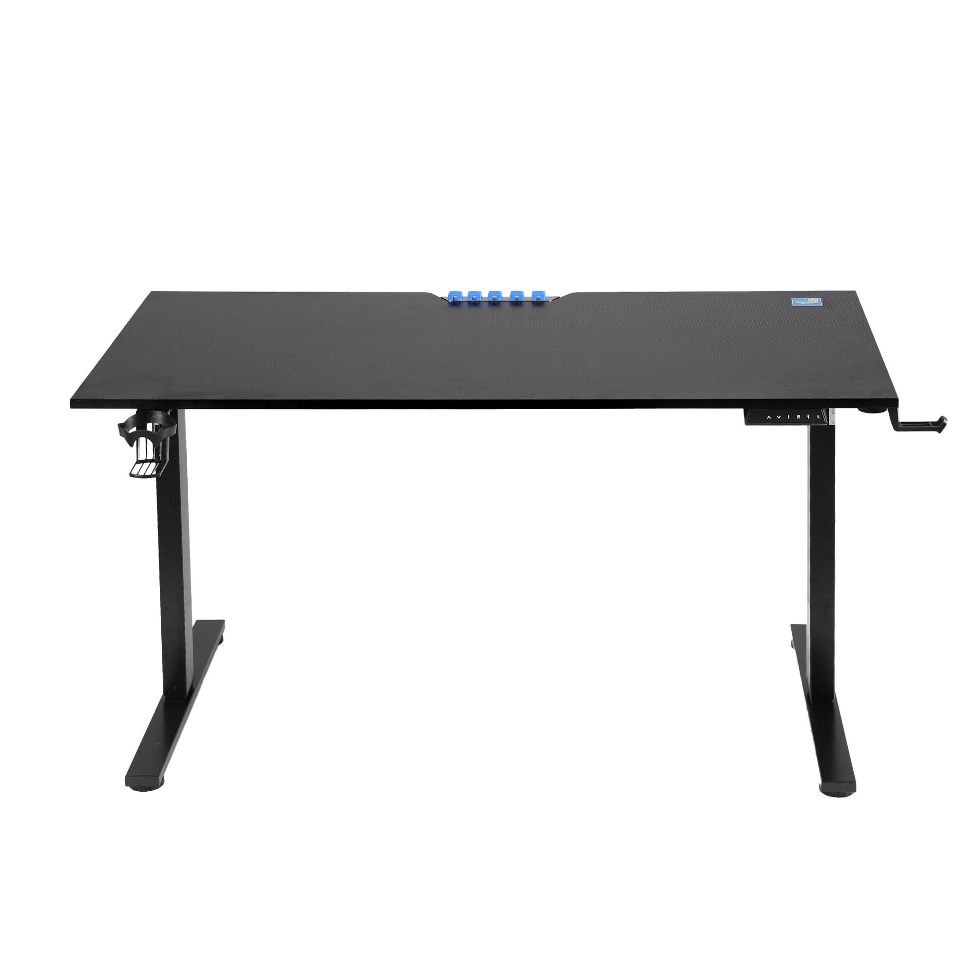 Vortex Electric Gaming Sit Stand Desk – Black – 140cm
