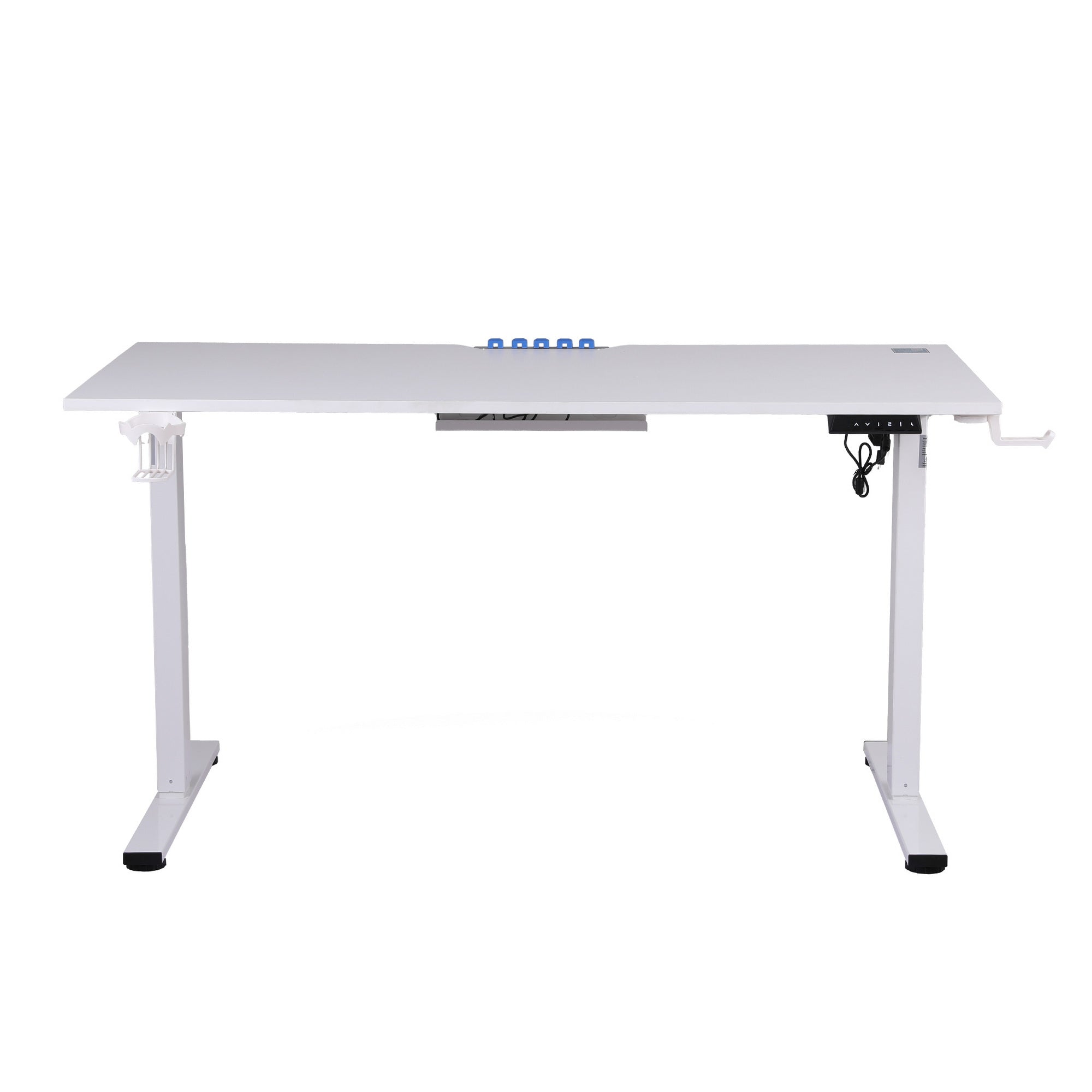 Vortex Electric Gaming Sit Stand Desk – White – 140cm