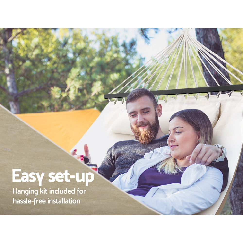 Hudson Double Hammock Bed – Cream