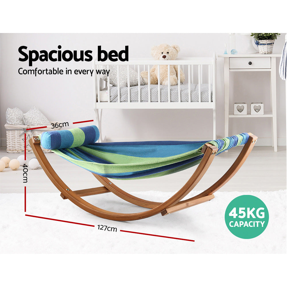 Marston Kids Timber Hammock – Blue – Kids Size