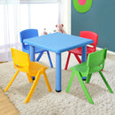 Atlas 5PCS Kids Table and Chairs Set Children Study Desk Furniture Plastic 4 Chairs