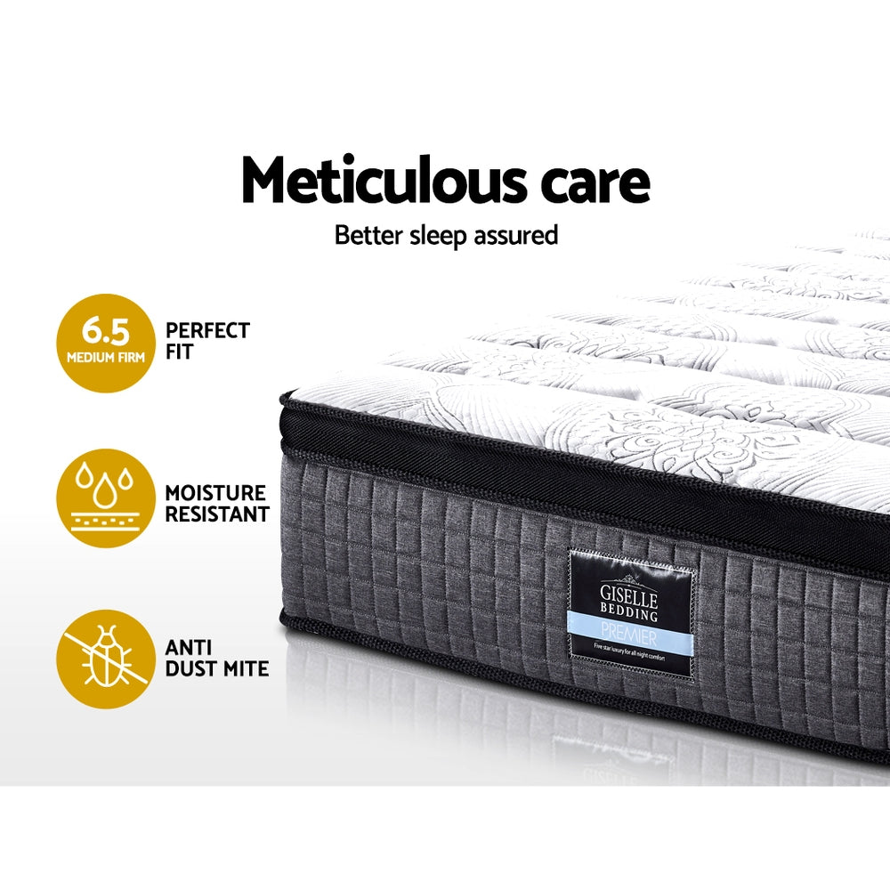 Valentina Euro Top 9 Zone Foam Mattress – White – Single