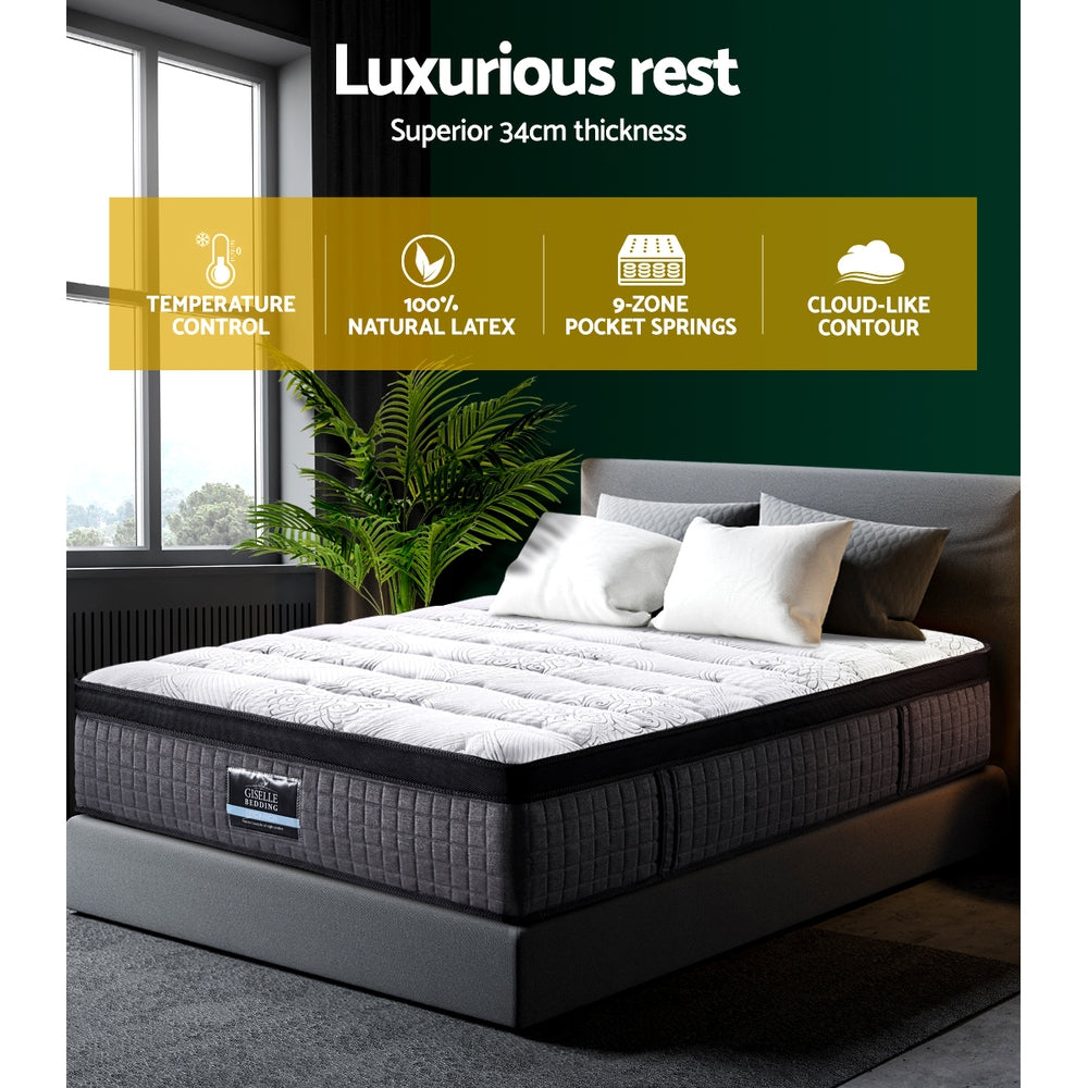 Valentina Euro Top 9 Zone Foam Mattress – White – Single