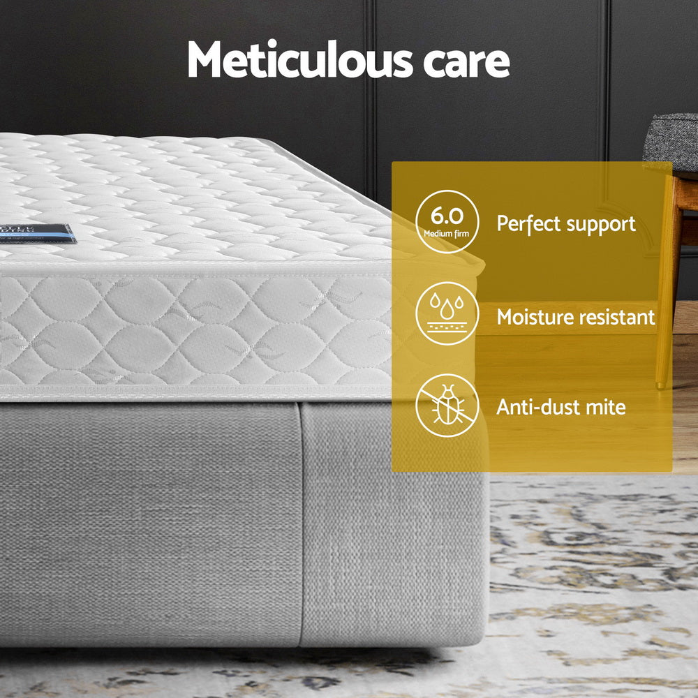 Restoria Pocket Spring Mattress – White – Single