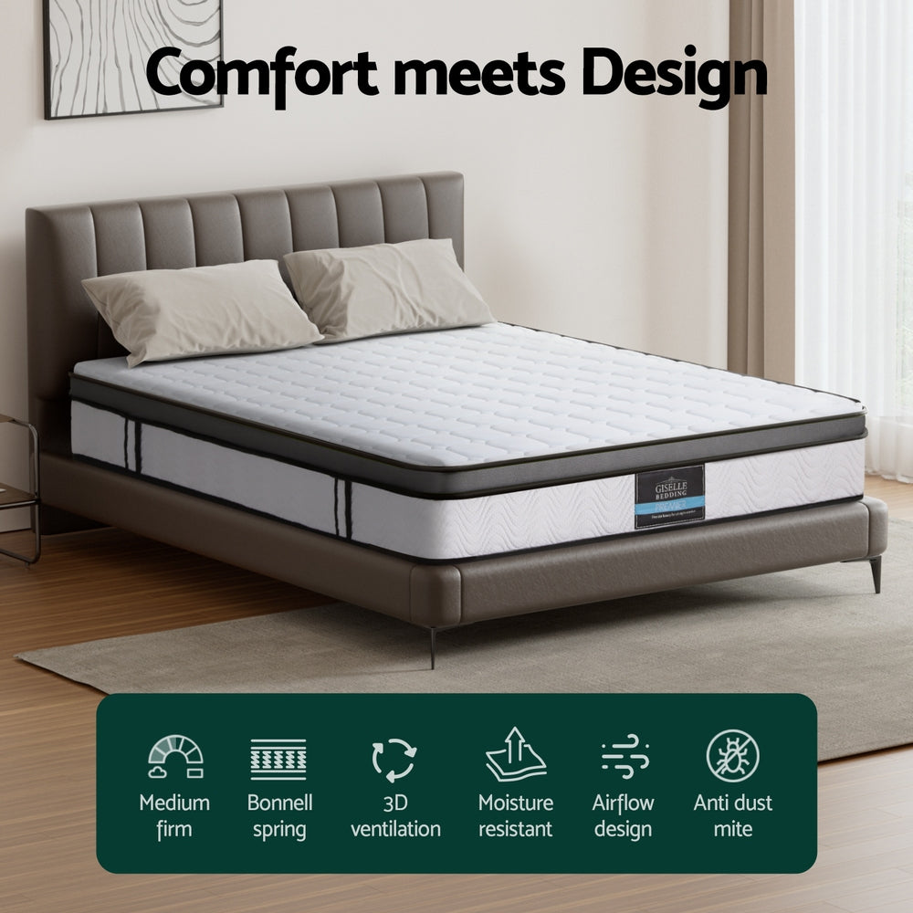 SleepCraft Gel Foam Mattress – Medium – Queen