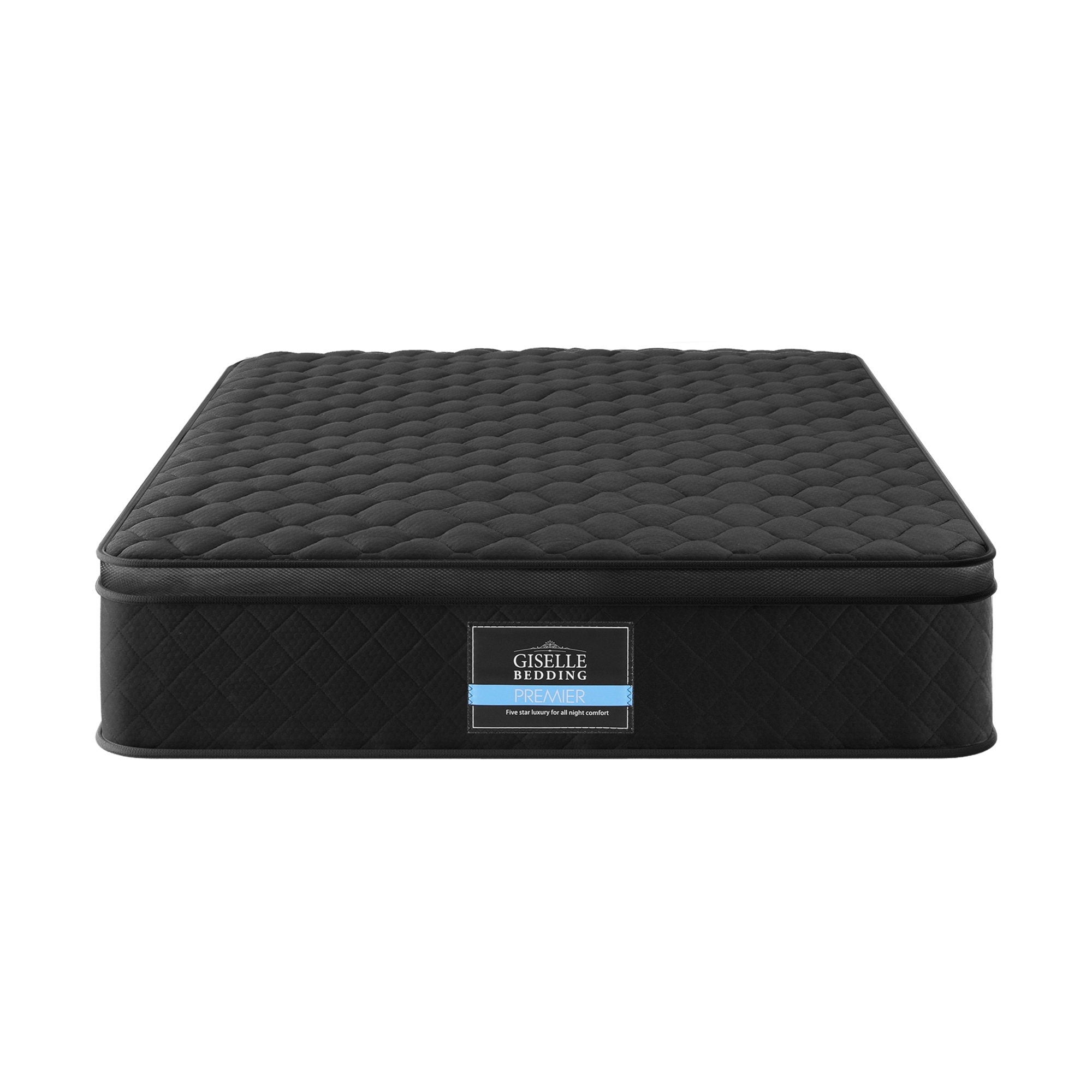 Linden Mattress 34cm Euro Top 5-Zone Pocket Spring Black – King Single