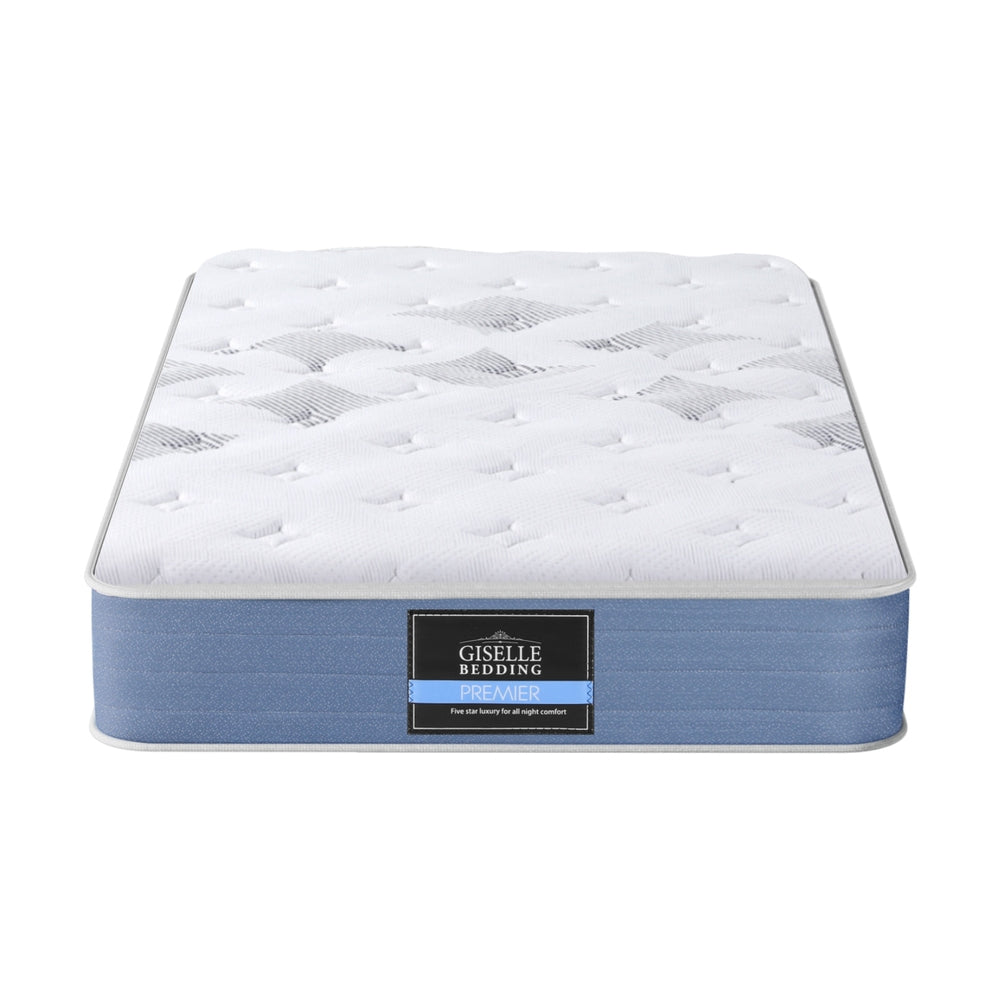 VelvetRest Euro Top Mattress – White – King Single