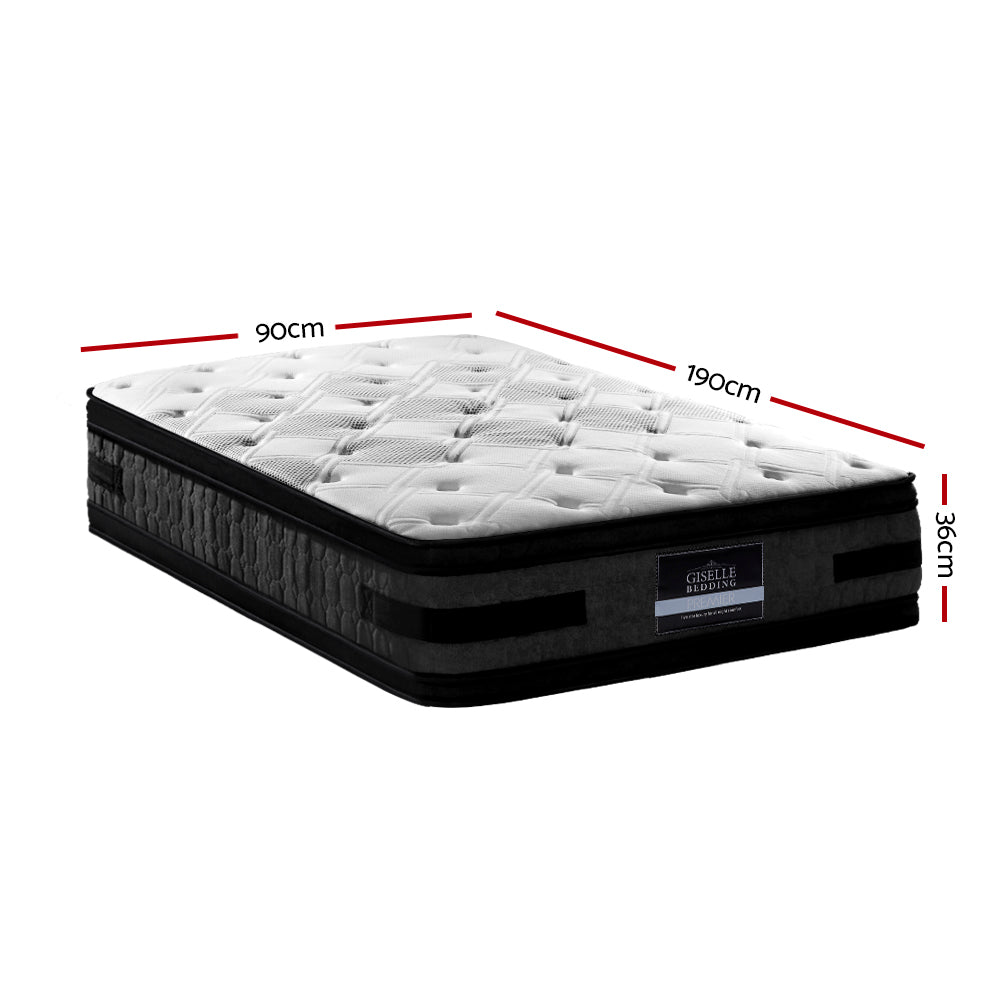 Luna Cool Gel Memory Foam Mattress – White – Single