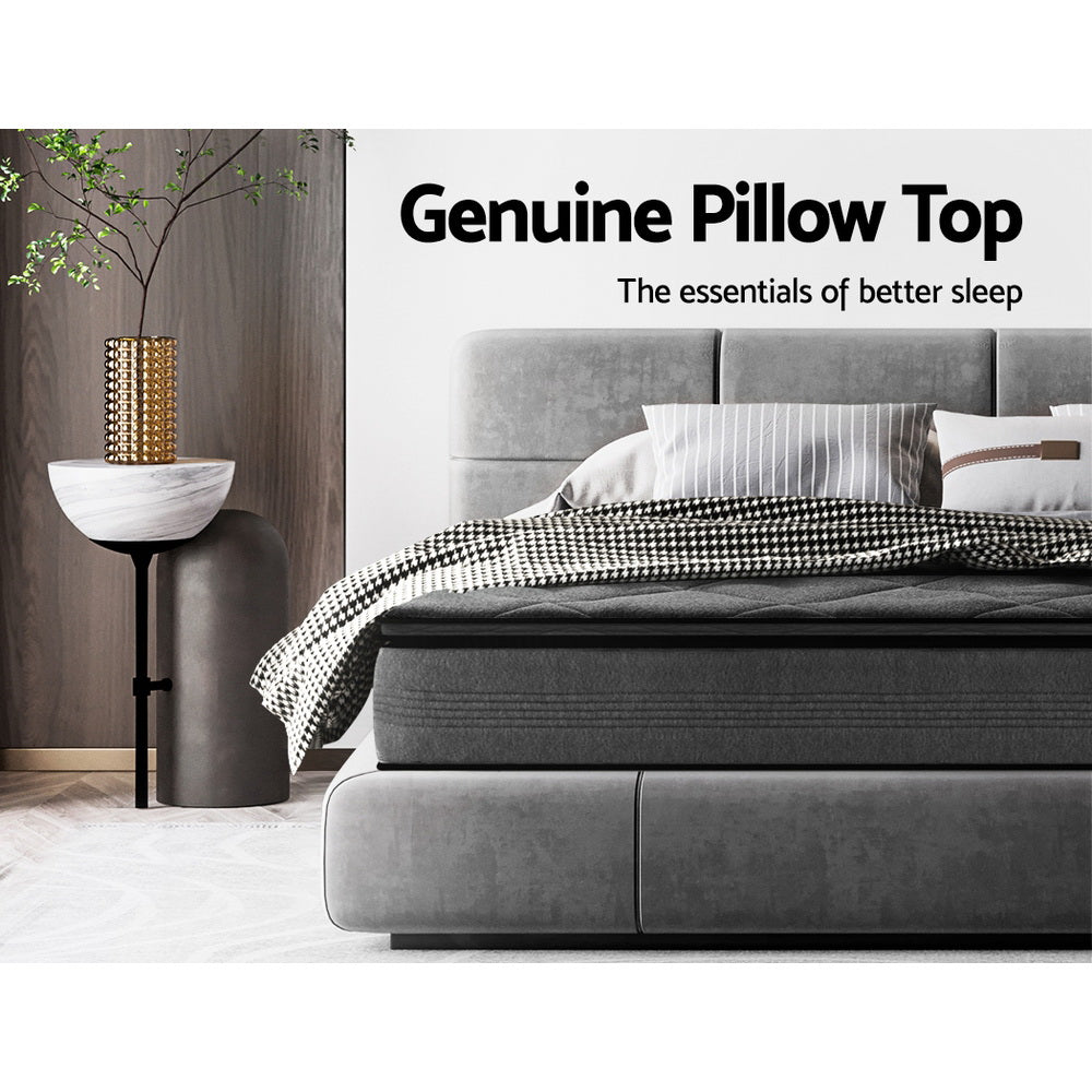 Amara Pillow Top Mattress – White – Queen