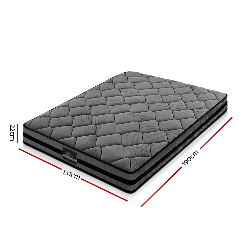 Volos Pocket Spring Mattress – Grey – Double