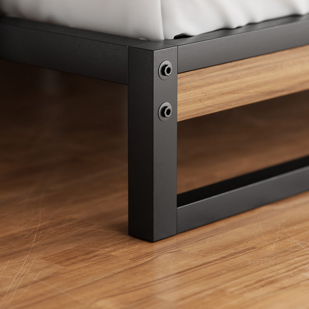 Dane Metal Bed Frame – Black – King Single