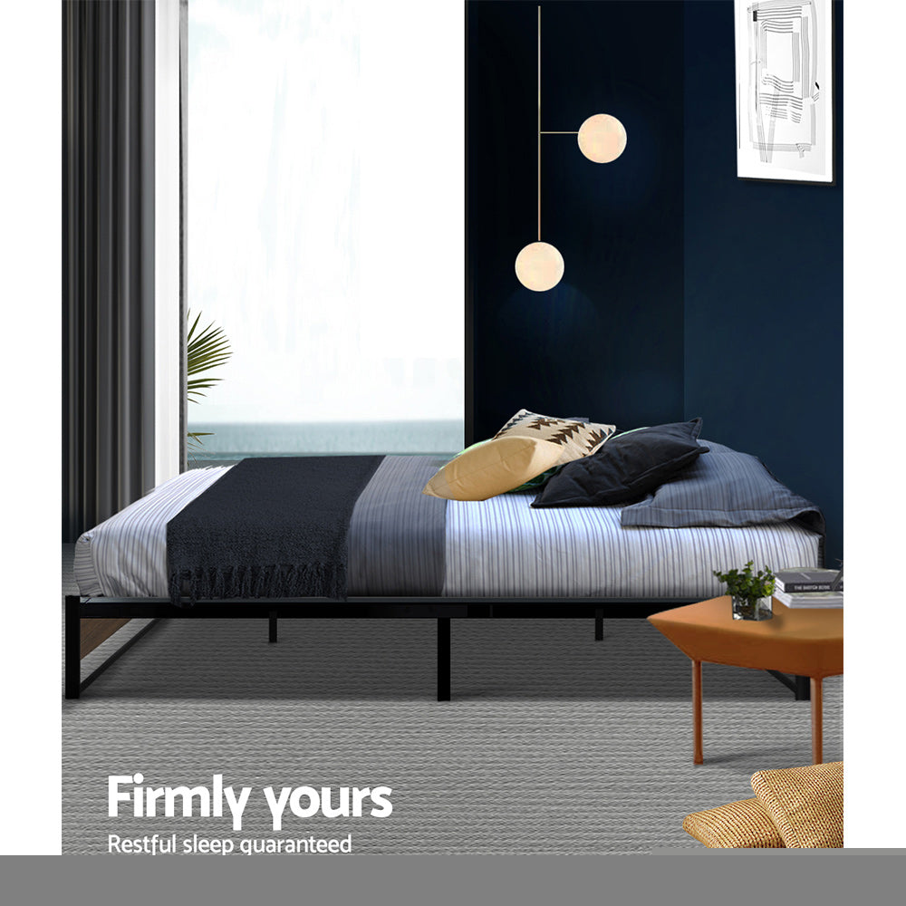 Oslo Metal Bed Frame – Black – Double