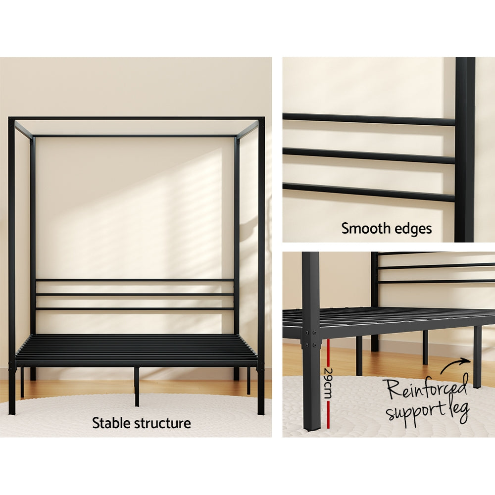 Kensington Bed Base – Black – Queen