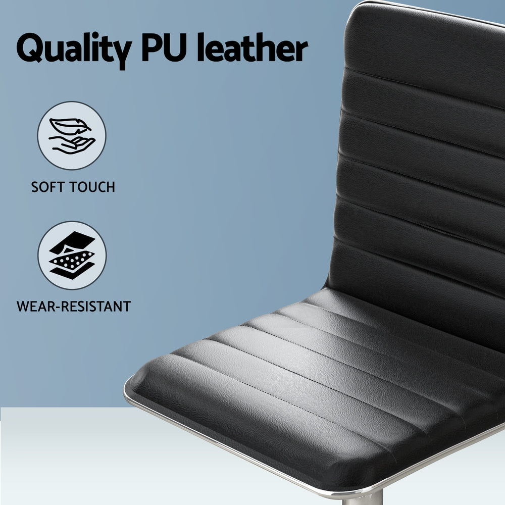 Nara Computer Desk & Executive Chair Set – Black – 120 cm