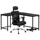 Computer Desk L - Shape Corner Desks Ergonomic Office Chair Mesh Chairs