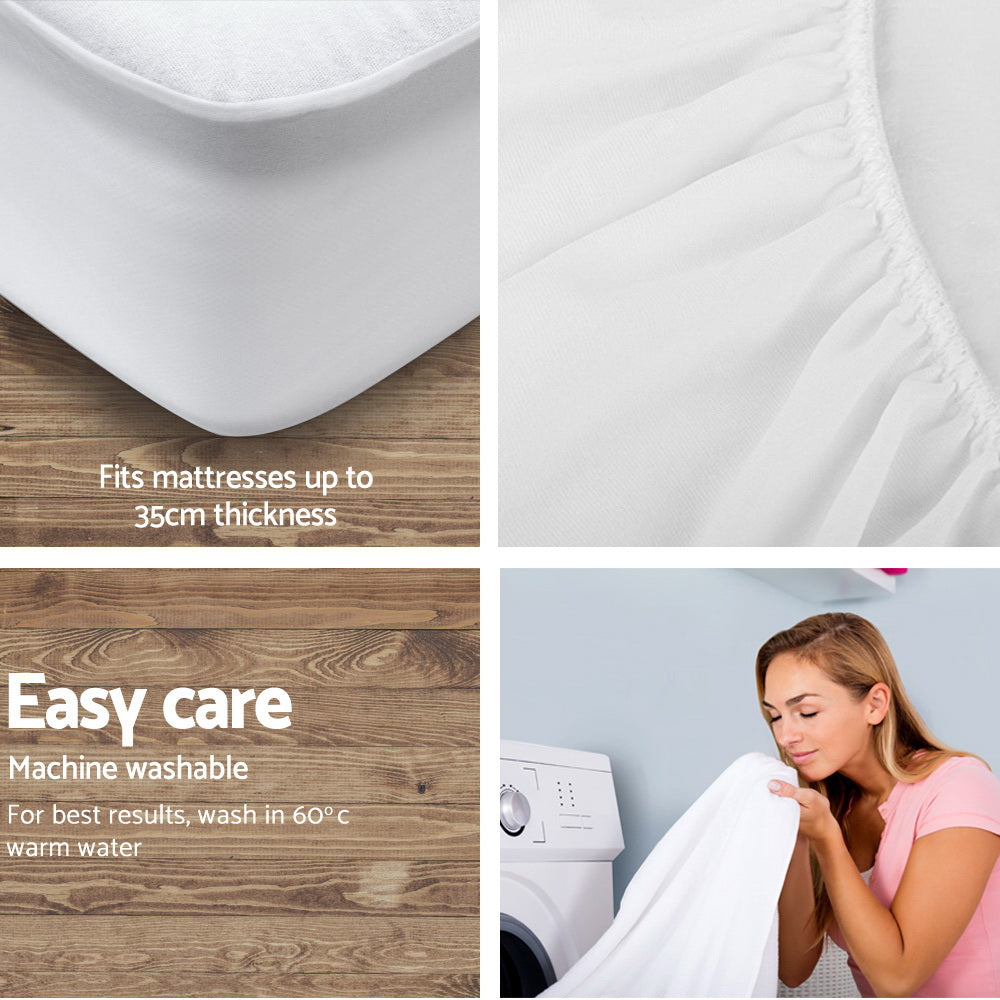 Bamboo Waterproof Mattress Protector - King