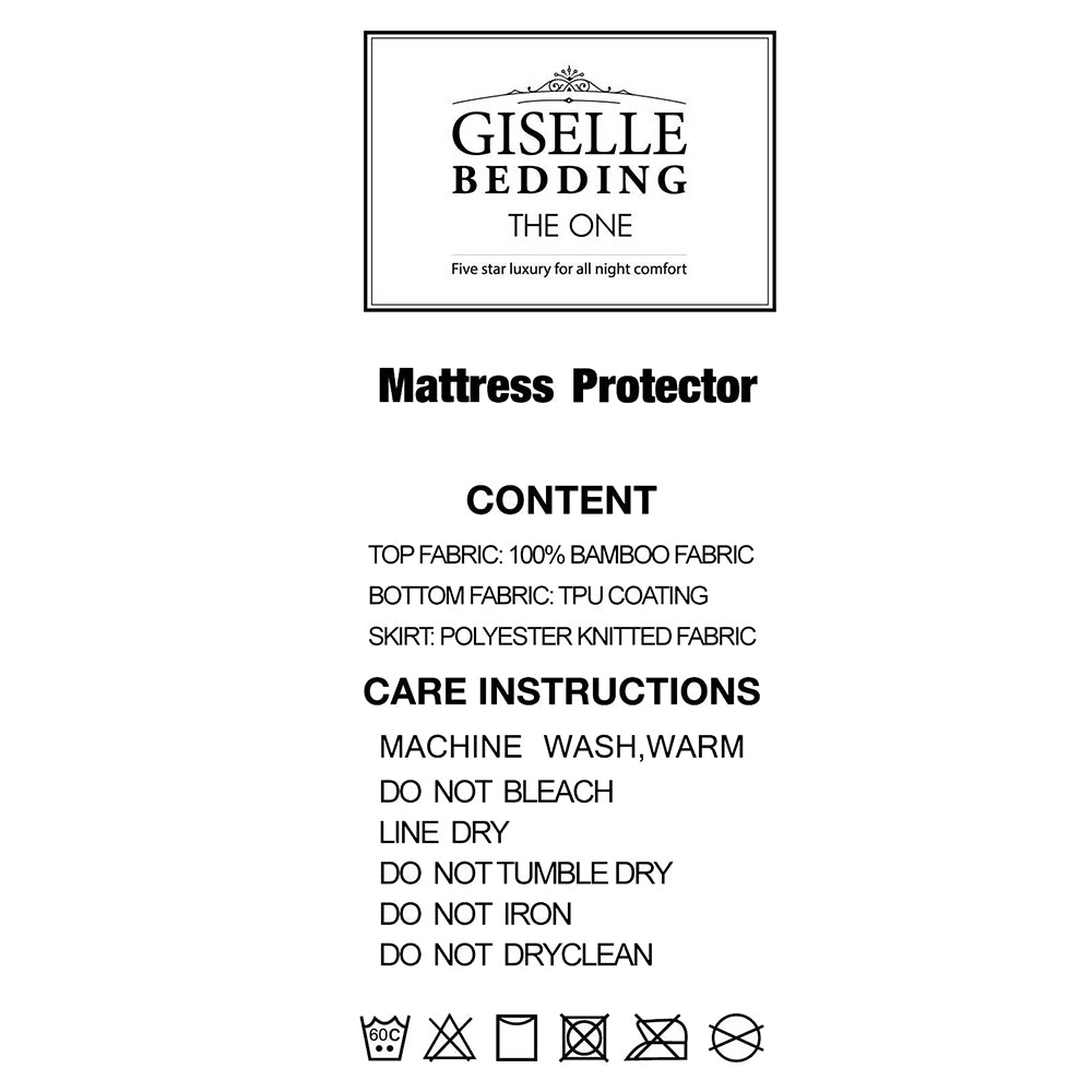 Bamboo Waterproof Mattress Protector – Queen