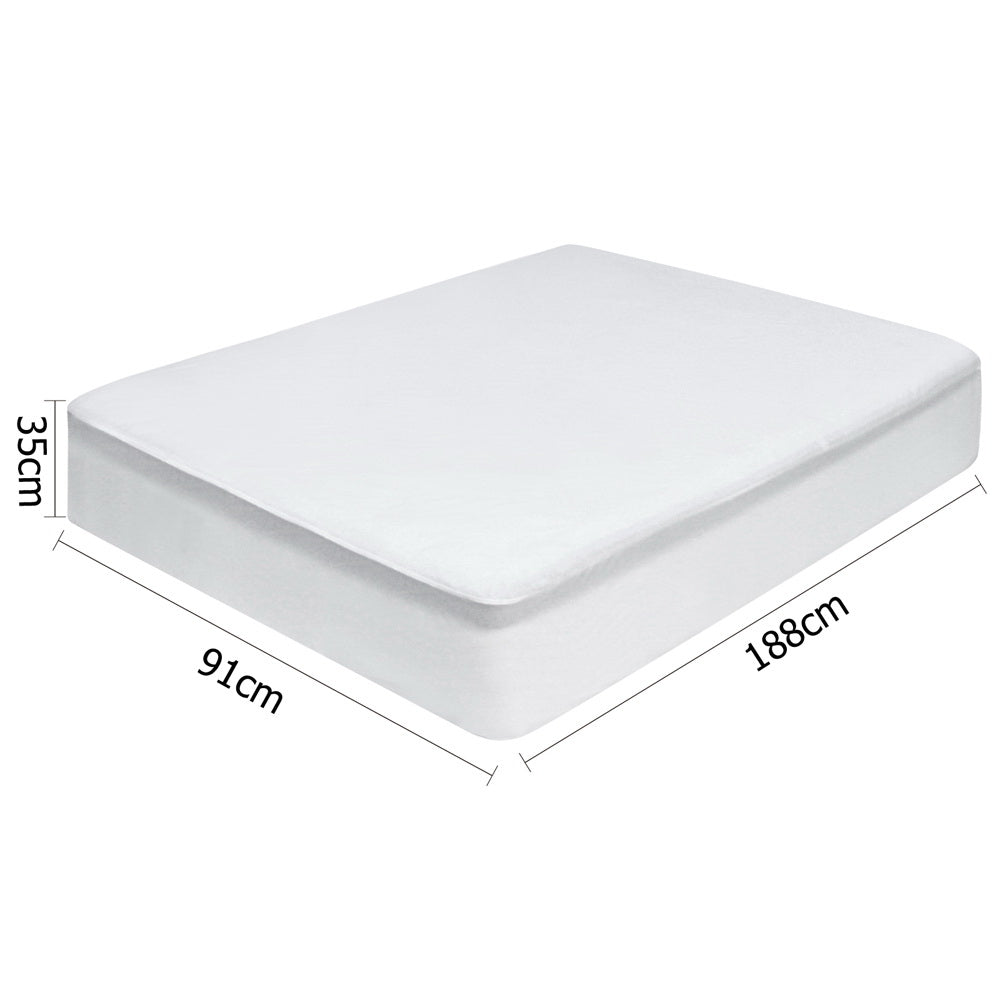 Bamboo Waterproof Mattress Protector – Single