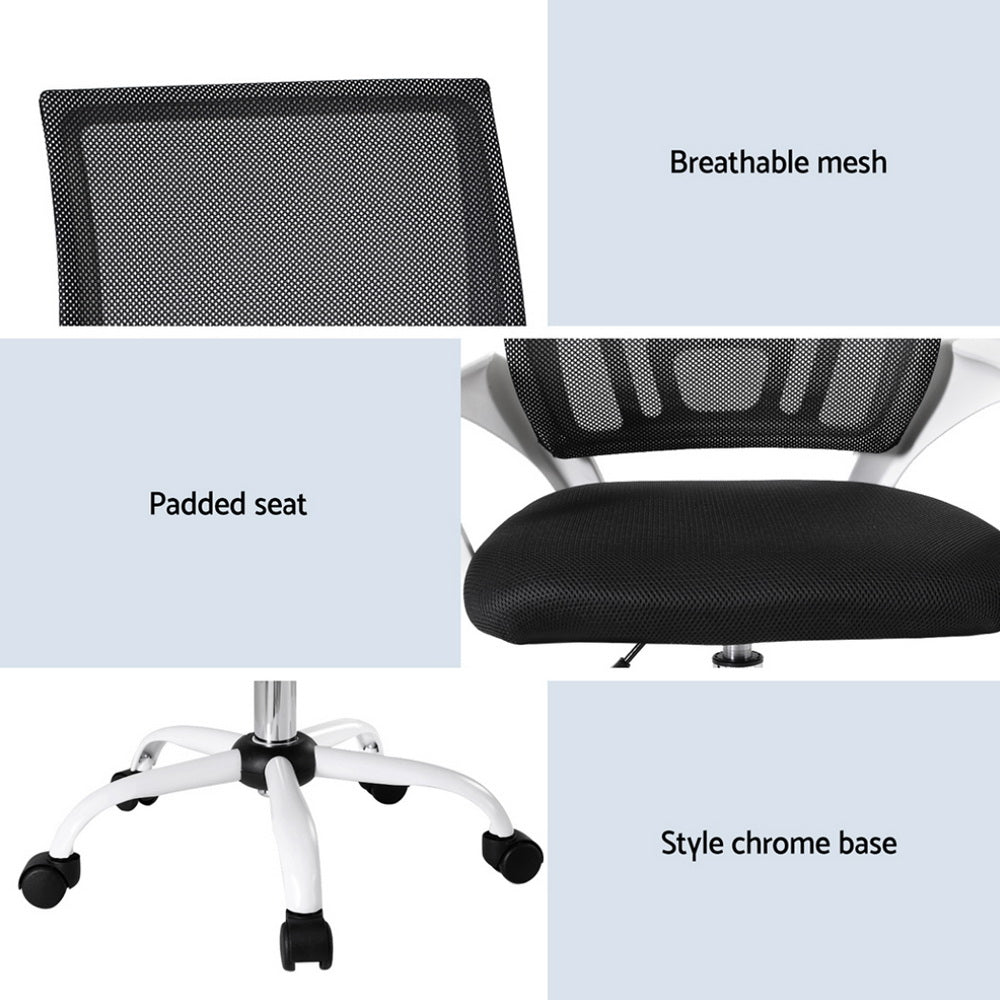 Miron Mid-Back Mesh Office Chair – White – Standard