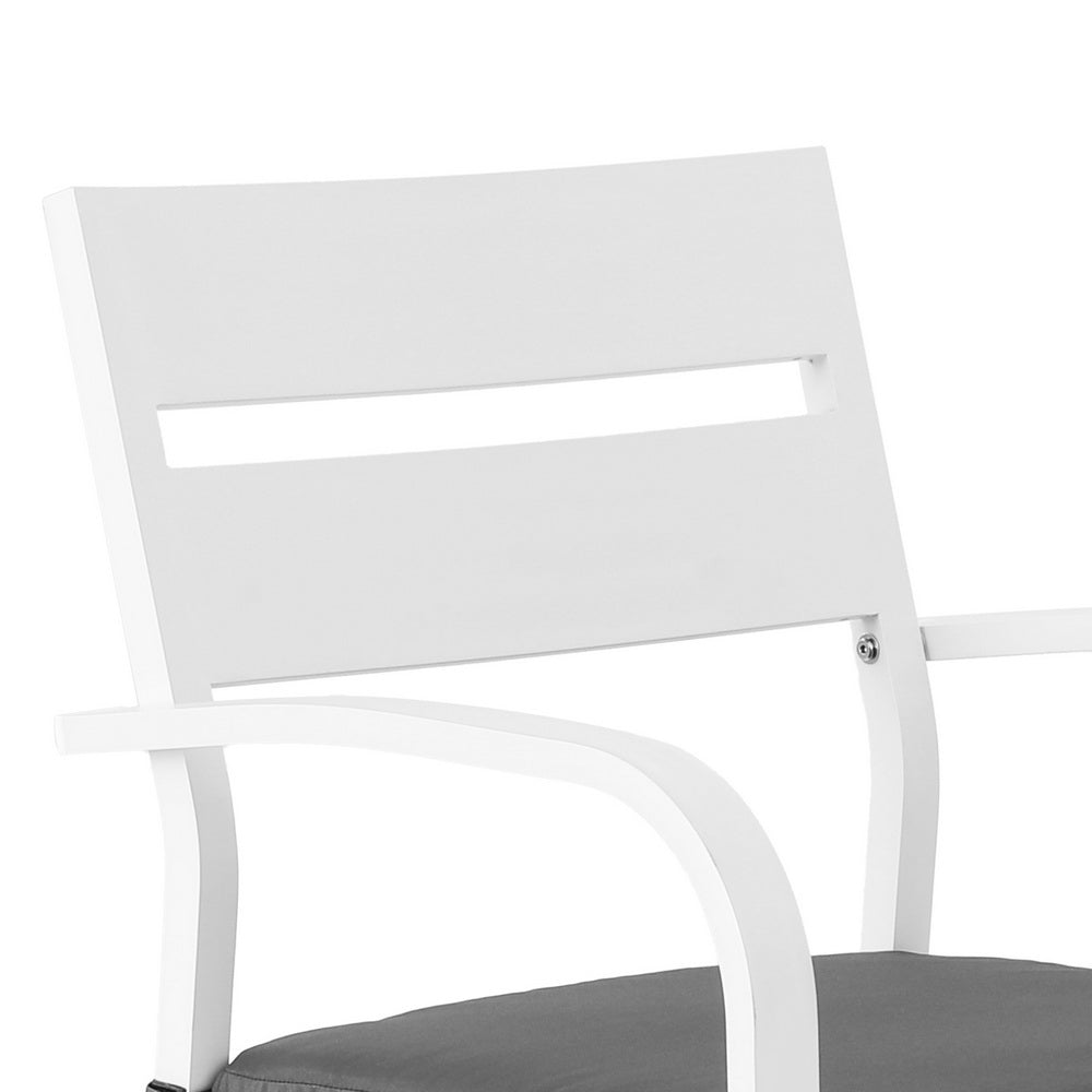Coastal Outdoor Bar Set – White – 3 Piece