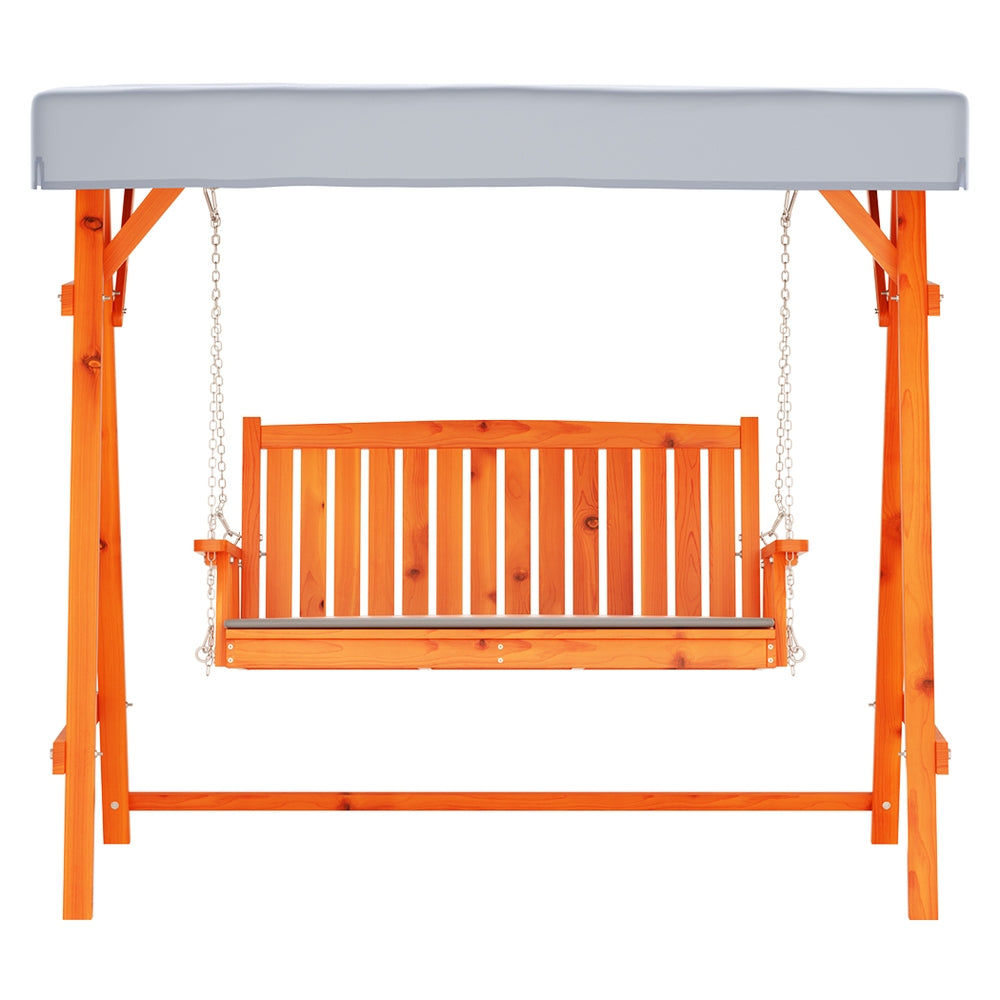 Alderon Garden Swing Chair – Teak – 3 Seater