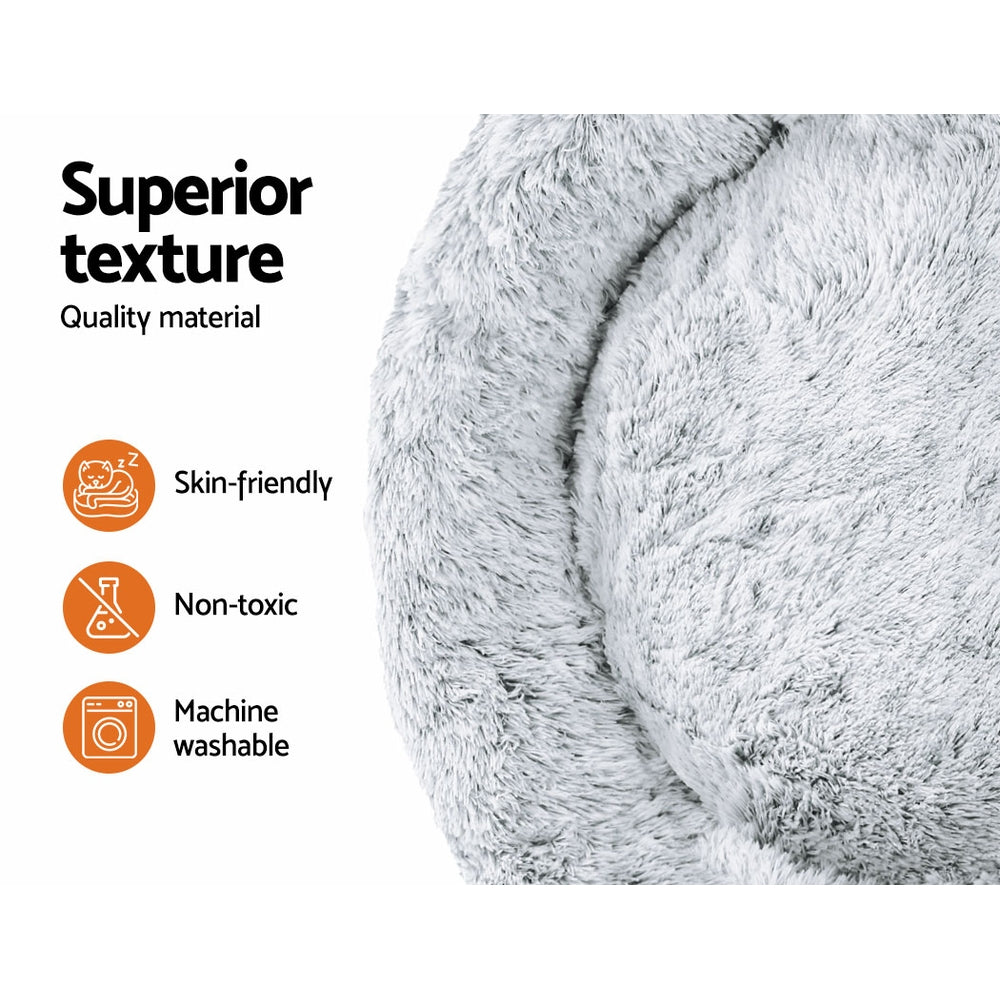 Serano Calming Pet Bed – Charcoal – Extra Large 110cm
