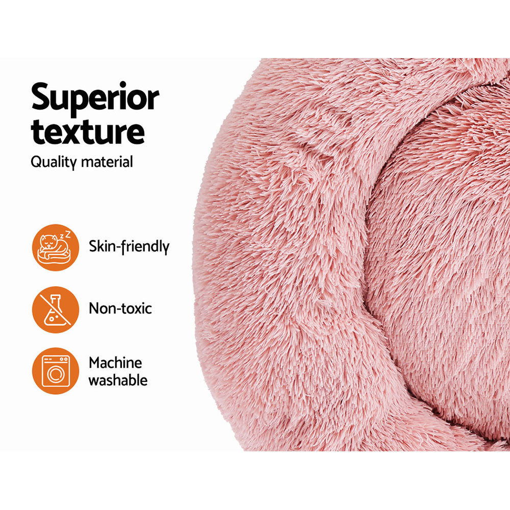 Serenity Calming Pet Bed – Pink – 90 cm