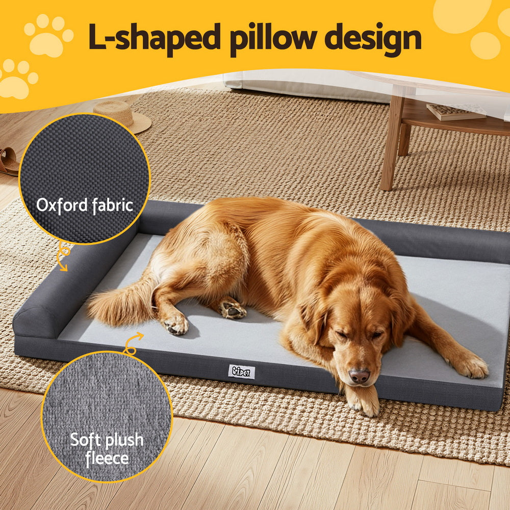 Alderon Pet Platform Bed – Grey – Large 105 cm